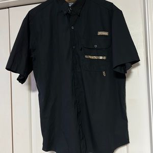 Columbia Performance Hunting Gear Black Button down size Large